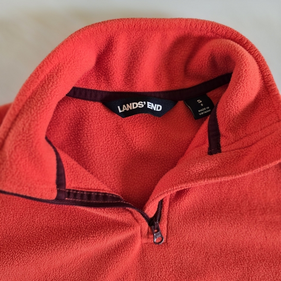 Lands' End Boys' Vibrant Orange Pullover Sweater - Picture 2 of 3